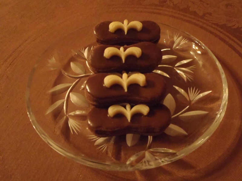 Piškoty s čokoládovým krémem
